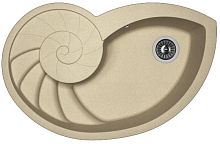 Мойка для кухни Florentina 20.350.E0820.104 Наутилус 82х53 см, с крылом, бежевая Мойка для кухни Florentina 20.350.E0820.104 Наутилус 82х53 см, с крылом, бежевая