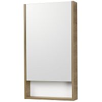 Зеркальный шкаф Акватон 1A252002SDZ90 Сканди 45х85 см, белый/дуб рустикальный купить недорого в интернет-магазине Керамос