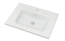 Раковина-столешница Cezares 50203 из искусственного мрамора, 61х46, белый