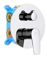 Смеситель Aquatek AQ1147CR Бетта  для ванны, 3 режима (внешняя и скрытая часть), хром