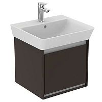 Тумба Ideal Standard E0842VY Connect Air для раковины 50х40 см, подвесная, Matt Dark Brown + Matt White (темно-коричневый матовый + белый матовый) Тумба Ideal Standard E0842VY Connect Air для раковины 50х40 см, подвесная, Matt Dark Brown + Matt White (темно-коричневый матовый + белый матовый)