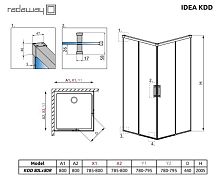 Душевая дверь Radaway  387061-01-01L
