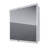 Шкаф Dreja 99.9034 Point зеркальный 80х80 см, инфракрасный выключатель/LED-подстветка, белый
