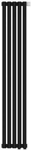 Радиатор Сунержа 31-0312-1205 Эстет-11 отопительный н/ж EU50 1200х225 мм/ 5 секций, матовый черный