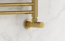 Вентиль Сунержа 03-1400-1234 угловой, (цилиндр) G 1/2" НР х G 3/4" НГ, золото