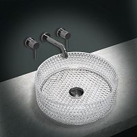 Раковина Vincea VBS-5GL01 стеклянная, 40х40 см, накладная, прозрачная
