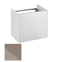 Тумба Keuco 34090140001 Royal Reflex под умывальник 50х35 см, петли слева, трюфель/трюфель