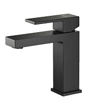 Смеситель Aquatek AQ1610MB Либра для раковины, без донного клапана, черный матовый