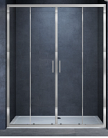 Сет 2034 VDS-3AL2180CL_Душевая дверь Alpha VDS-3AL2170CL, 1700, хром, стекло прозрачное