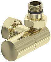 Вентиль Сунержа 020-1403-1234, 3D, правый, (цилиндр) G 1/2" НР х G 3/4" НГ, шампань