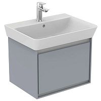Тумба Ideal Standard E0846EQ Connect Air для раковины 60х40 см, подвесная, Glossy Light Grey + Matt White (светло-серый глянцевый + белый матовый) Тумба Ideal Standard E0846EQ Connect Air для раковины 60х40 см, подвесная, Glossy Light Grey + Matt White (светло-серый глянцевый + белый матовый)