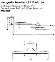 Верхний душ Hansgrohe Raindance 27372000