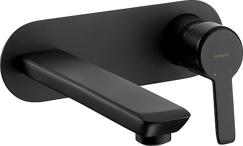 Смеситель Deante BQA_N54L Arnika для раковины настенный, Nero (черный) Смеситель Deante BQA_N54L Arnika для раковины настенный, Nero (черный)