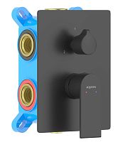 Смеситель Aquatek AQ1447MB Лира  для ванны, 3 режима (внешняя и скрытая часть), черный матовый