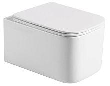 Унитаз подвесной  с крышкой  Boheme Mane 970-SET-MW белый матовый
