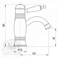Смеситель для раковины Migliore  ML.OXF-6362.BI.BR