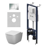 Комплект: Унитаз, Инсталляция, Кнопка смыва AM.PM GEM IS130251.901901