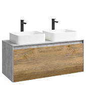 Тумба под раковину Aqwella Mobi MOB0112BS+MOB0712DB