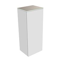 Шкаф-пенал Keuco 31720740001 Edition 400 средний 90х35 см, петли слева, белый/стекло глянцевое кашемир