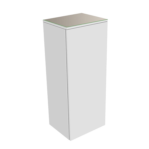 Шкаф-пенал Keuco 31720740001 Edition 400 средний 90х35 см, петли слева, белый/стекло глянцевое кашемир купить недорого в интернет-магазине Керамос