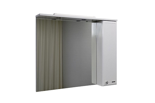 Зеркальный шкаф Comforty 00-00003132226 Сочи с подсветкой 100х80 см, белый Зеркальный шкаф Comforty 00-00003132226 Сочи с подсветкой 100х80 см, белый