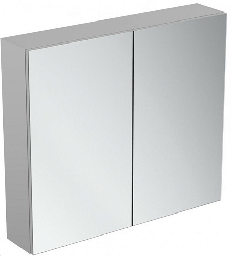 Зеркальный шкафчик Ideal Standard T3591AL Mirror&Light, 80х70 см, Aluminium Effect (алюминий)