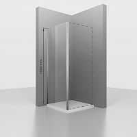 Боковая панель RGW 01220120-11 Passage Z-01, 195 см для душевой двери, профиль хром