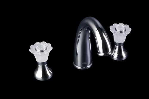 Смеситель Boheme 277-Camelia Сamelia для умывальника, на 3 отверстия, хром