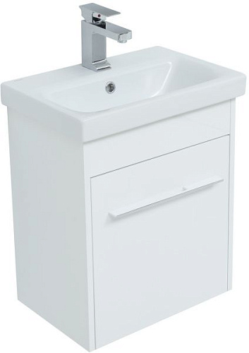Тумба под раковину Aquanet 00274015 Августа подвесная, 47х33 см, белая снят с производства