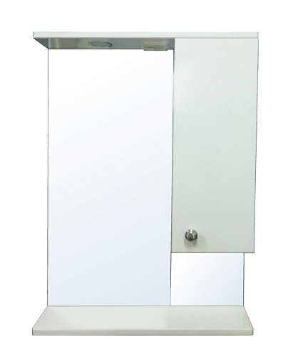 Зеркальный шкаф Loranto CS00046814 Моника, 60х70 см, белый купить недорого в интернет-магазине Керамос