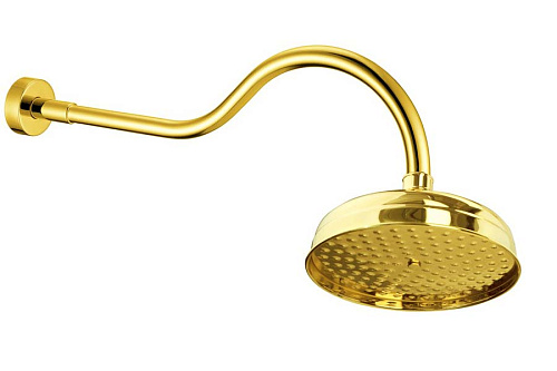 Верхний душ Boheme 414 Imperiale встроенный, 20 см, золото
