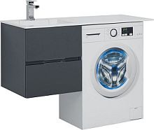 Тумба с раковиной Aquanet 00243777 Алвита, 120х48 см, серая