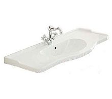 Eban FPLKK105-B*1   Раковина Liberty керамическая 108*55см c 1 отв, белая