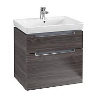 Тумба Villeroy & Boch A91010FQ Subway 2.0 под раковину 64х45 см, дуб графитовый (Oak Graphite)