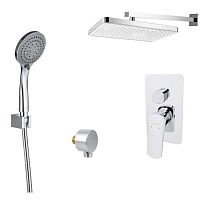 Комплект Aquatek AQ1072CR Вега для ванной Set 4 в 1 (AQ1046CR + AQ2081CR + AQ2454CR + AQ2010CR), хром