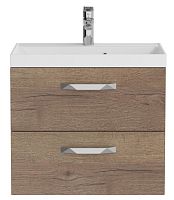 База BelBagno AURORA-600-2C-SO-RT под раковину 60х45 см, подвесная, Rovere Tabacco (дуб табачный)