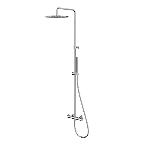 Душевая система с термостатом Whitecross Y brushed nickel Y1244NIB Душевая система с термостатом Whitecross Y brushed nickel Y1244NIB