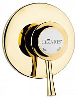 Смеситель Cezares GIUBILEO-DIM-03/24 для душа, встраиваемый однорычажный, исполнение золото 24 карат
