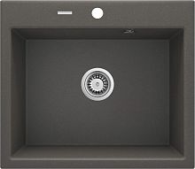 Мойка Deante ZQN_T103 Andante кухонная гранитная 60х52 см, антрацит металлик