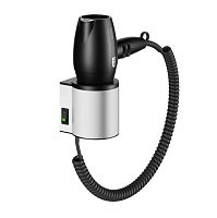 Фен Keuco 14995170037 Plan, алюминий серебристый анодированный/черный