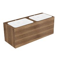 Тумба Keuco 31574680100 Edition 400 под умывальник 140х53.5 см, орех/орех