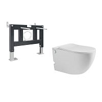 Инсталляция с подвесным унитазом Abber BEQUEM AC1105P-AC0101P