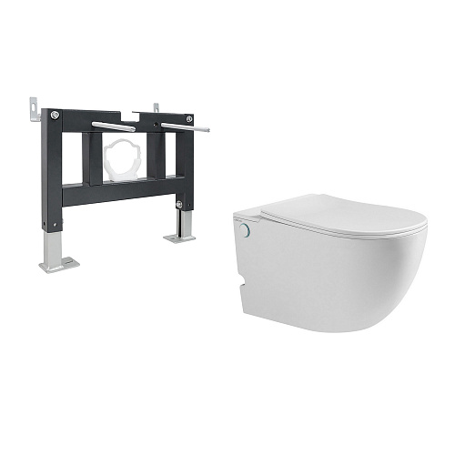 Инсталляция с подвесным унитазом Abber BEQUEM AC1105P-AC0101P купить недорого в интернет-магазине Керамос