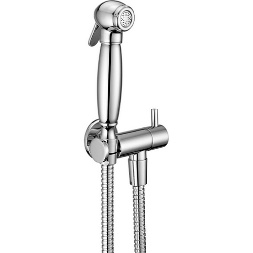 Гигиенический душ Cisal AR00790021  Shower со шлангом 120 см,вывод с держателем и запорный вентиль, цвет хром снят с производства