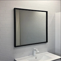 Зеркало Comforty 00-00009954 Бредфорд подвесное 90х80 см, серый графит