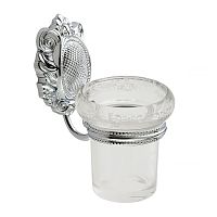 Стакан Migliore 16649 Cleopatra настенный, стекло прозрачное/хром