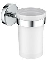 Стакан Aquatek AQ4104CR Европа с держателем, хром