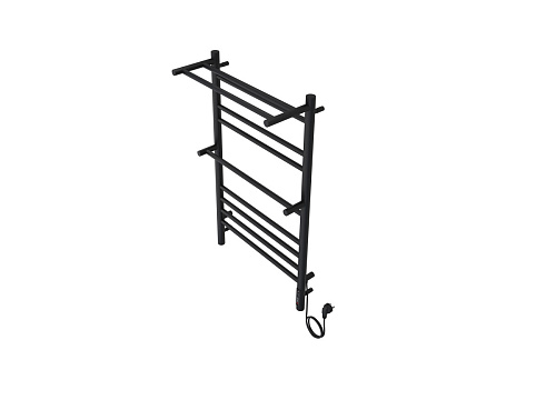 Полотенцесушитель электрический Aquatek AQ EL RRP1090BL Альфа П10 50х90 см, с полкой, черный муар, Полотенцесушитель электрический Aquatek AQ EL RRP1090BL Альфа П10 50х90 см, с полкой, черный муар,