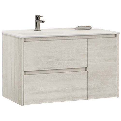 Тумба Comforty 00-00004142375 Бремен под раковину 90х46.5 см, дуб белый