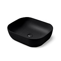 Раковина Vincea VBS-101MB керамическая, 50х40 см, накладная, черный матовый